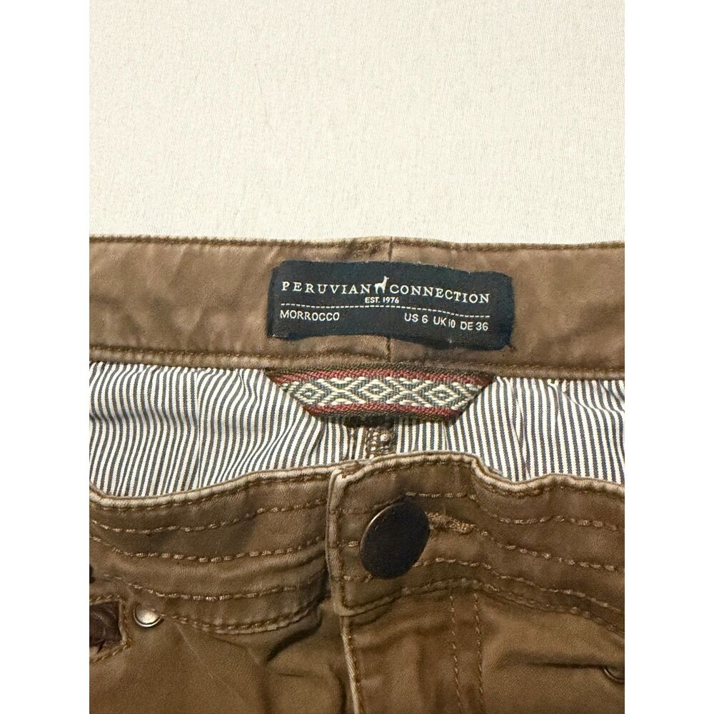 Peruvian Connection Brown Motorcycle Pant | Size 6 - Picture 3 of 9